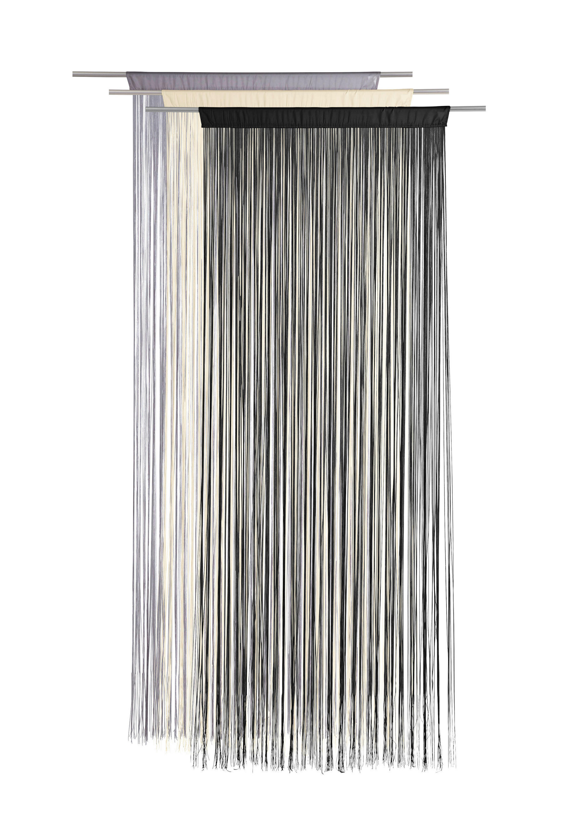 PROVÁZKOVÝ ZÁVĚS, přírodní barvy, 90/245 cm - přírodní barvy, Basics, textil (90/245cm) - Boxxx
