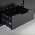 LOWBOARD  in 180/58/40 cm  - Schwarz/Grau, Design, Holzwerkstoff/Metall (180/58/40cm) - Novel