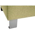 HOCKER in Textil Grün  - Silberfarben/Grün, Design, Textil/Metall (62/41/62cm) - Xora