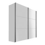 SCHWEBETÜRENSCHRANK 200/216/68 cm 2-türig  - Alufarben/Weiß, KONVENTIONELL, Holzwerkstoff/Metall (200/216/68cm) - Hom`in