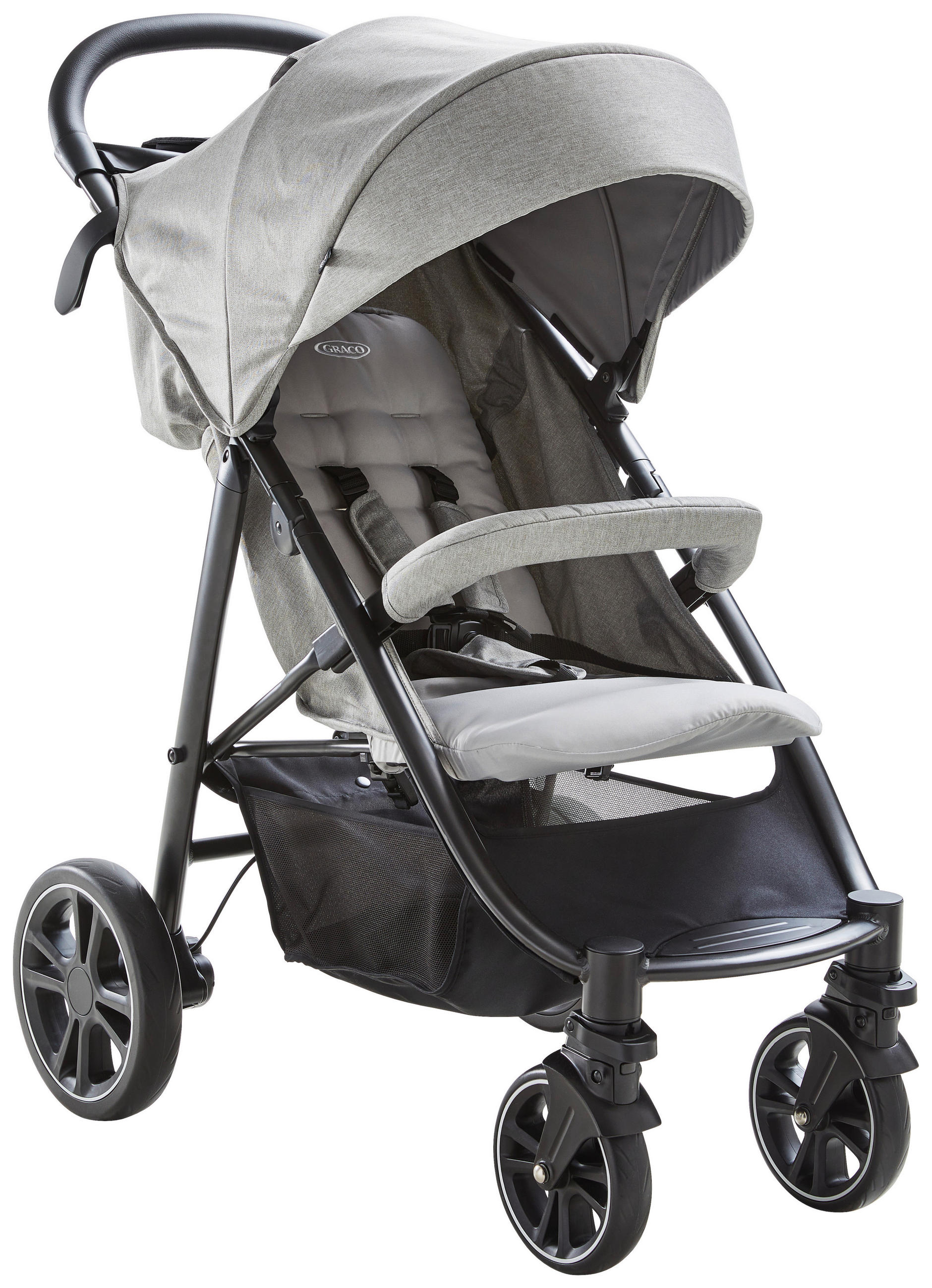 BUGGY Eezefold DLX Lunar  - Schwarz/Grau, Basics, Textil/Metall (59,4/103/93cm) - Graco