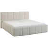 POLSTERBETT 180/200 cm  in Beige  - Beige/Schwarz, Design, Holz/Textil (180/200cm) - Xora