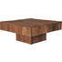 COUCHTISCH Teakholz massiv quadratisch Teakfarben - Bronzefarben/Teakfarben, LIFESTYLE, Holz/Metall (80/80/35cm) - Carryhome COUCHTISCH Teakholz massiv quadratisch Teakfarben - Bronzefarben/Teakfarben, LIFESTYLE, Holz/Metall (80/80/35cm) - Carryhome