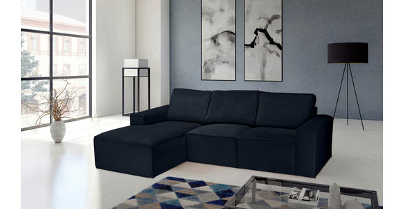 ECKSOFA Anthrazit Chenille - Anthrazit/Schwarz, KONVENTIONELL, Kunststoff/Textil (168/272cm) - Carryhome