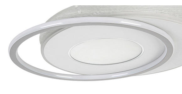DECKENLEUCHTE    44/48/5 cm  - Chromfarben/Alufarben, Trend, Kunststoff/Metall (44/48/5cm) - Novel