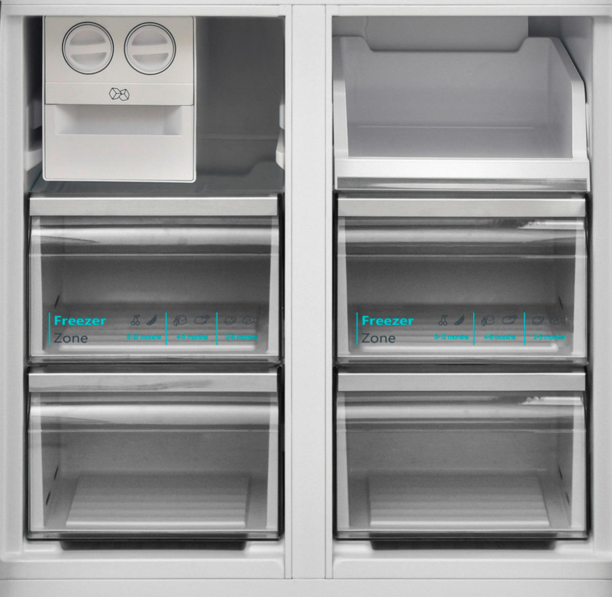 MULTI-DOOR SJ-NFA35IHDBD-EU  - Schwarz, Basics, Glas/Kunststoff (84/69/179cm) - Sharp