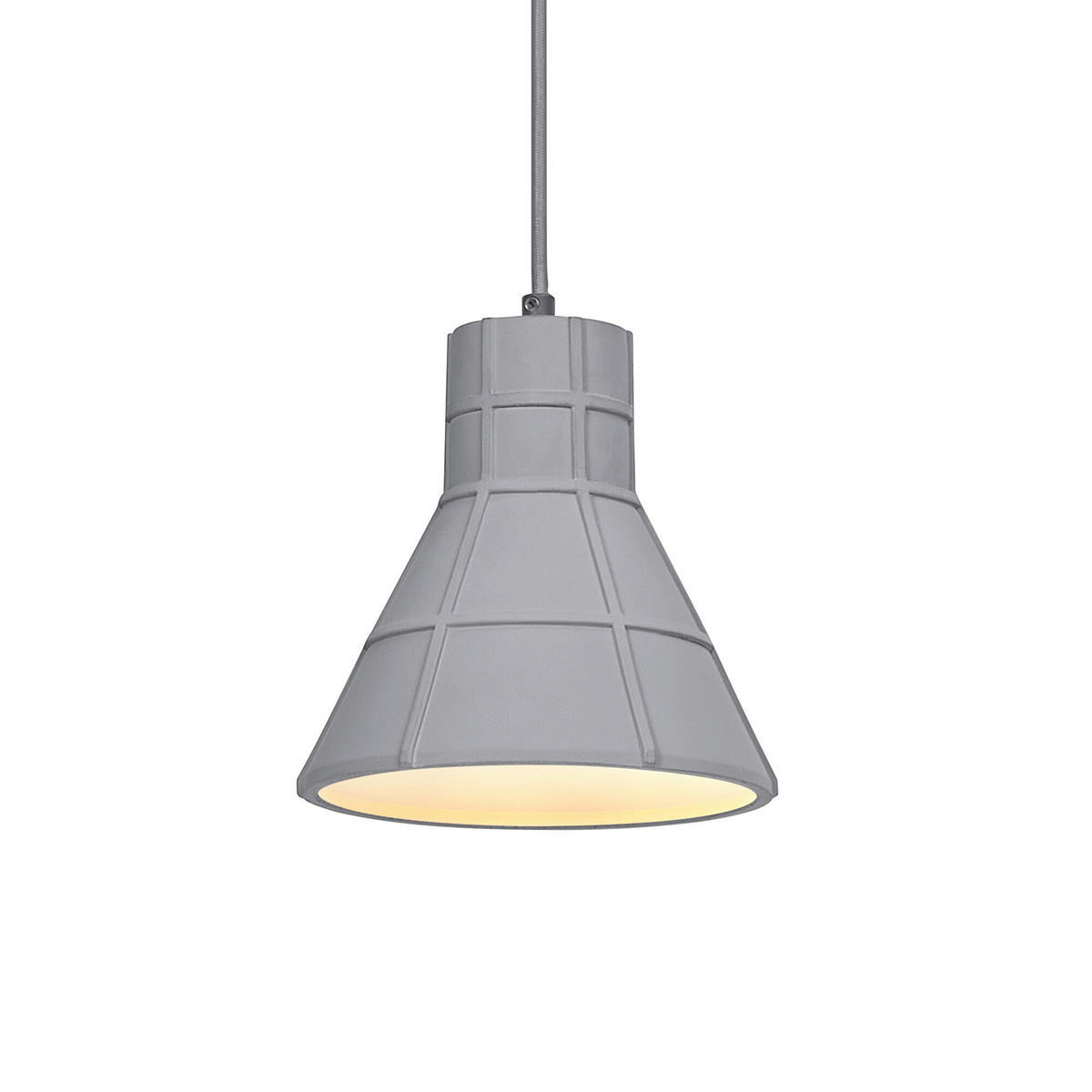 HÄNGELEUCHTE 20/125 cm  - Dunkelgrau, Basics, Stein/Metall (20/125cm) - Osram