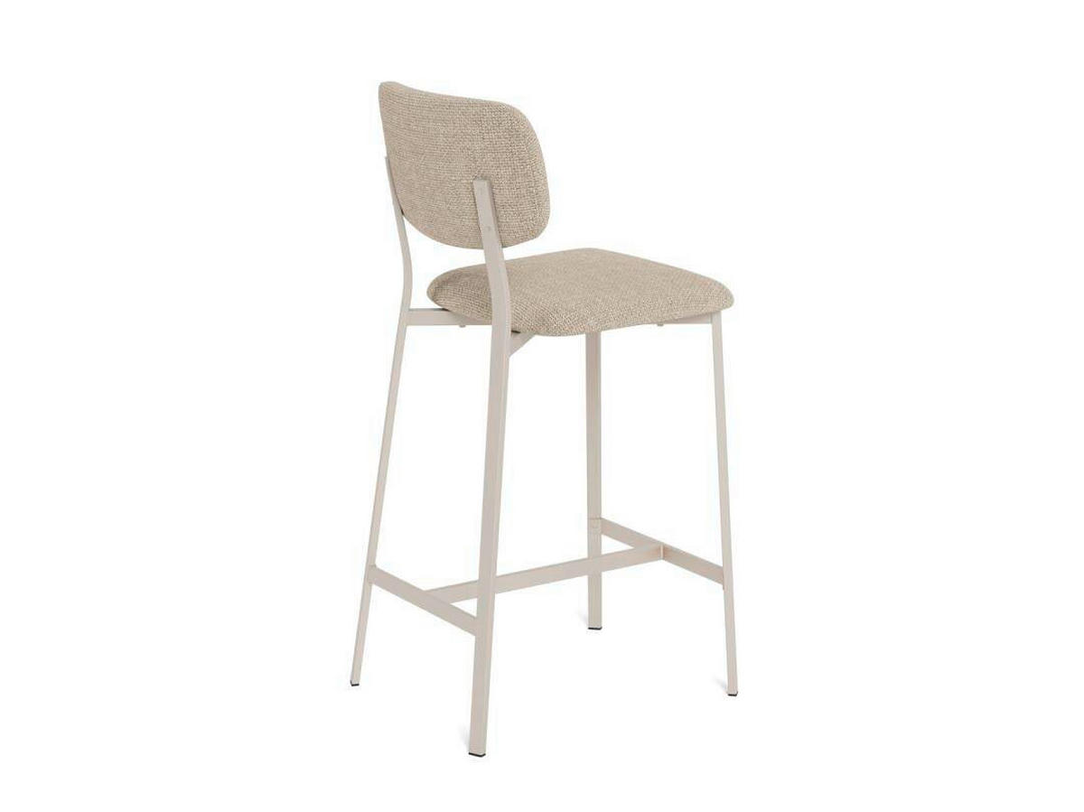 BARHOCKER in Beige  - Beige, KONVENTIONELL, Textil/Metall (40/98/48cm) - MID.YOU