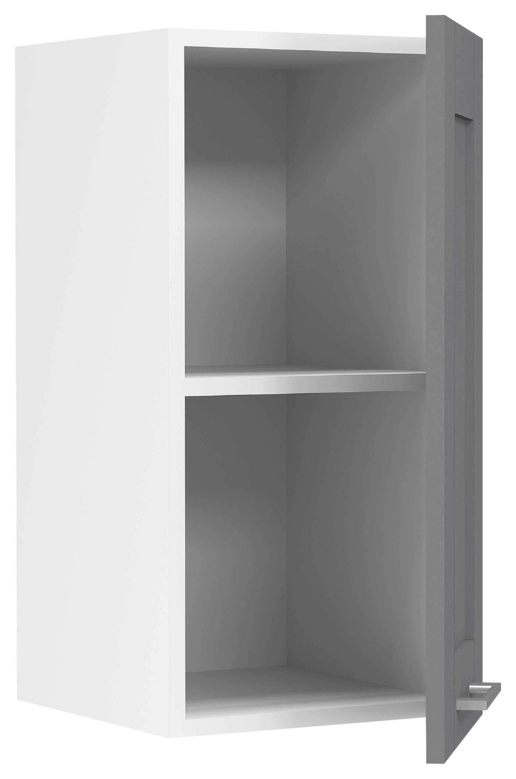VÄGGSKÅP 30/60/31 cm  i antracit, vit  - vit/silver, Trend, trämaterial/plast (30/60/31cm) - MID.YOU