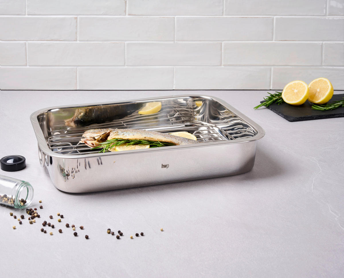 UGNSFORM 38/28/7 cm   - stålfärgad, Basics, metall (38/28/7cm) - Homeware Profession.