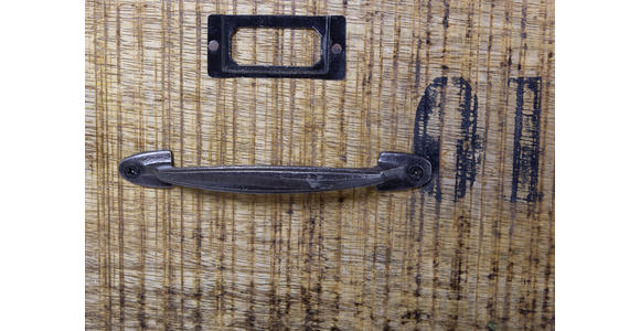 BARWAGEN Mangoholz massiv Braun, Schwarz - Schwarz/Braun, Design, Holz/Metall (97/85/43cm) - Carryhome