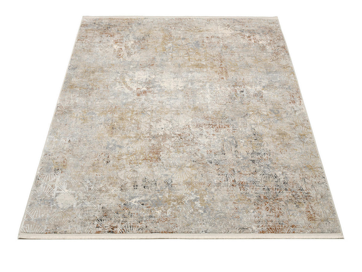 WEBTEPPICH 140/200 cm AMBER Braun, Grau, Beige  - Beige/Braun, Design, Textil (140/200cm) - Musterring