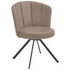 STUHL drehbar Mikrofaser Anthrazit, Fango  - Fango/Anthrazit, Design, Textil/Metall (62/83/64cm) - Venjakob