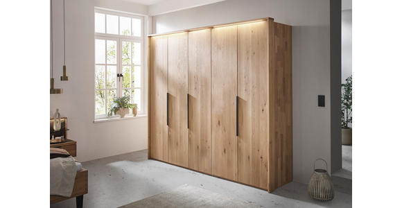 DREHTÜRENSCHRANK 251,9/223,3/62 cm 5-türig Erlefarben, Wildeiche - Wildeiche/Erlefarben, Design, Holz/Metall (251,9/223,3/62cm) - Valnatura