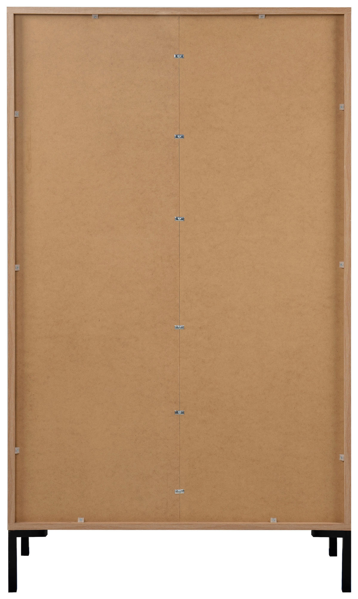 HIGHBOARD  in 81/139/40 cm  - Schwarz/Eiche Artisan, Design, Holzwerkstoff/Metall (81/139/40cm) - MID.YOU
