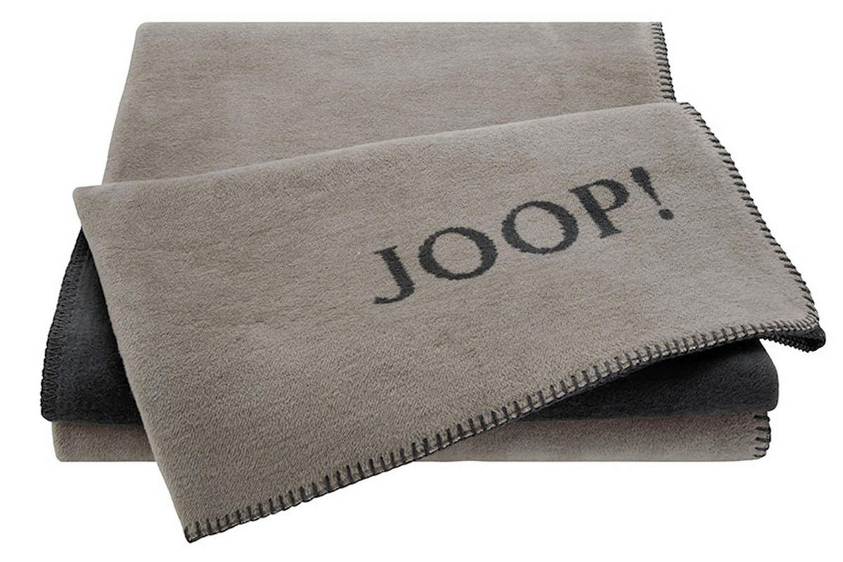 DEKA, bavlna, 150/200 cm - antracitová/taupe, Konventionell, textil (150/200cm) - Joop!