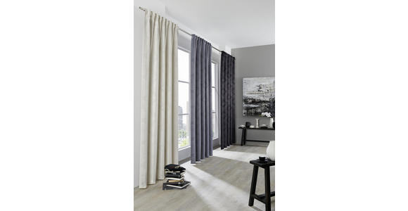 FERTIGVORHANG black-out (lichtundurchlässig) - Schwarz, KONVENTIONELL, Textil (135/245cm) - Boxxx