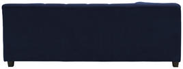 WOHNLANDSCHAFT Blau Mikrofaser  - Wengefarben/Blau, Design, Holz/Textil (153/328/212cm)