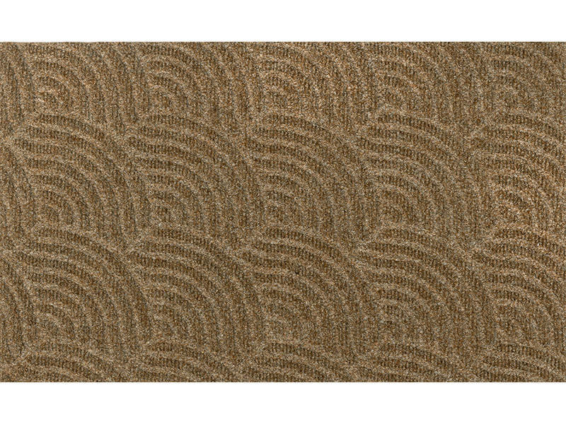 FUßMATTE 45/75 cm Waves Taupe  - Beige, KONVENTIONELL, Kunststoff/Textil (45/75cm) - wash+dry