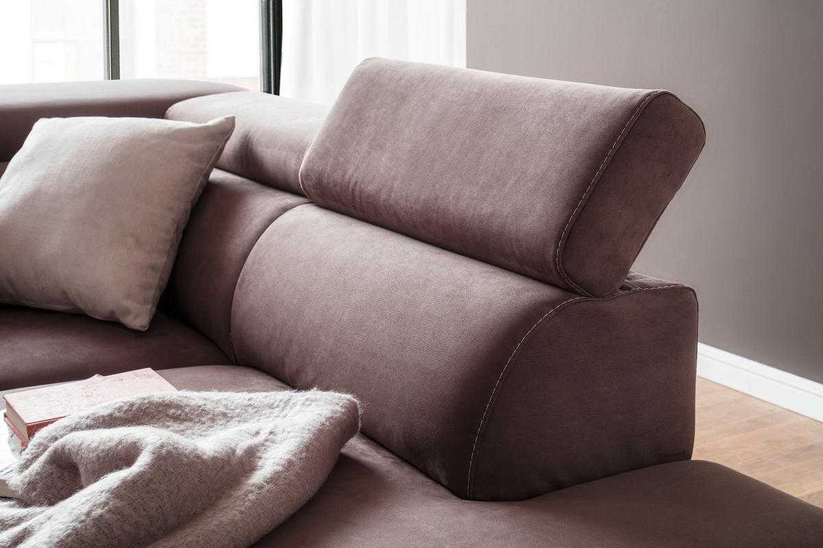 SEDEŽNA GARNITURA, mikrovlakna antracit  - antracit, Moderno, tekstil (274/209cm) - Pure Home Lifestyle
