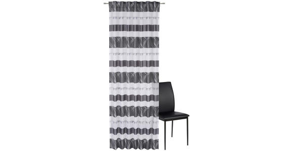 FERTIGVORHANG halbtransparent - Schwarz, Design, Textil (140/255cm) - Novel