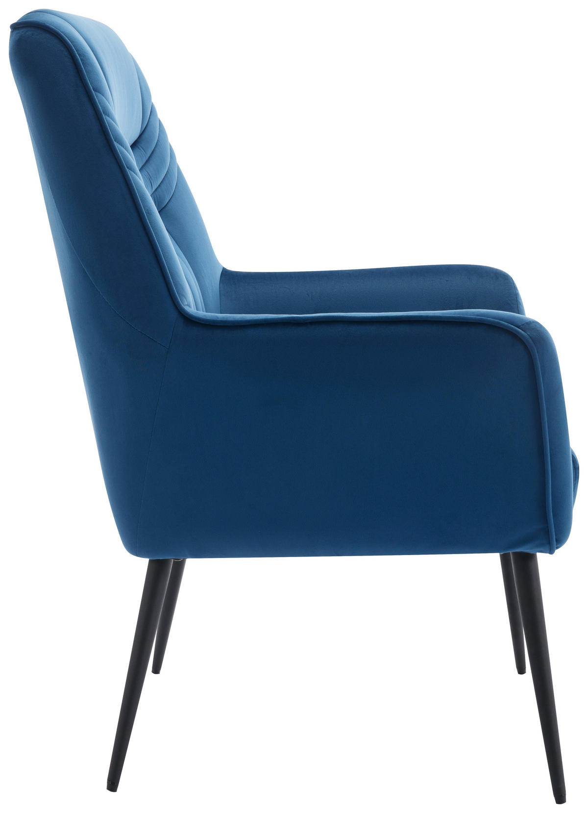 FOTEL - fekete/kék, Design, textil/fém (74/99/74cm) - Livetastic