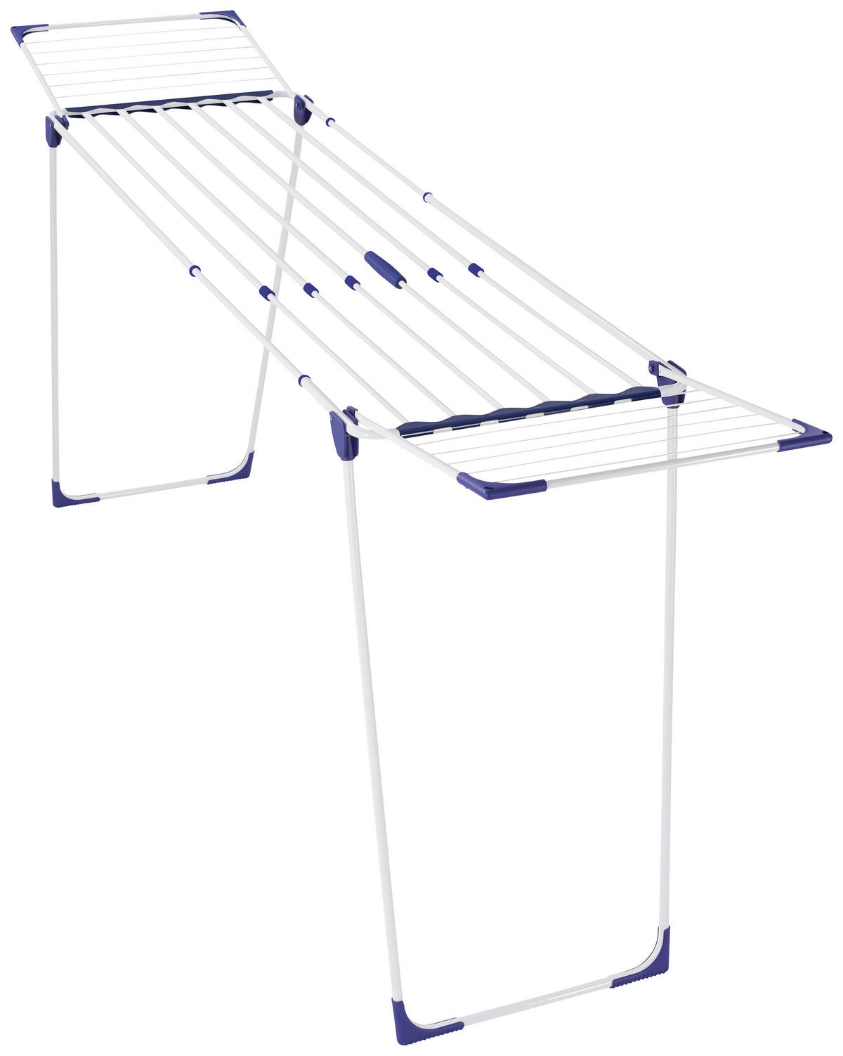 STOJACÍ SUŠÁK NA PRÁDLO - bílá/modrá, Basics, plast (56,3/117,5/7cm) - Leifheit