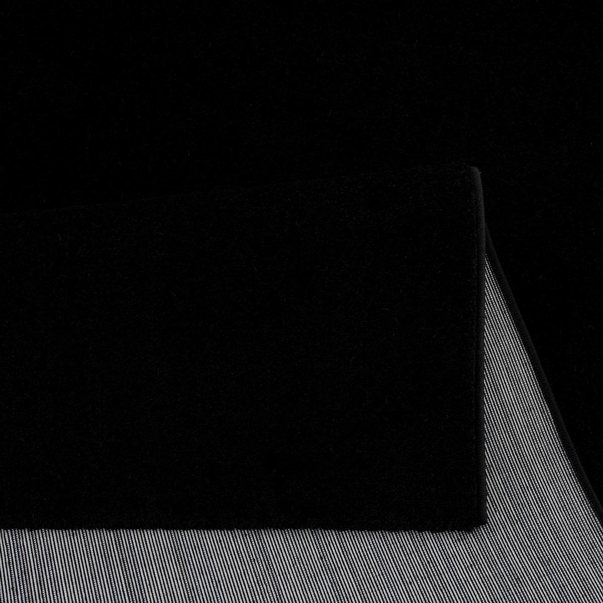 LÄUFER 80/200 cm Uni  - Schwarz, LIFESTYLE, Kunststoff/Textil (80/200cm) - Novel