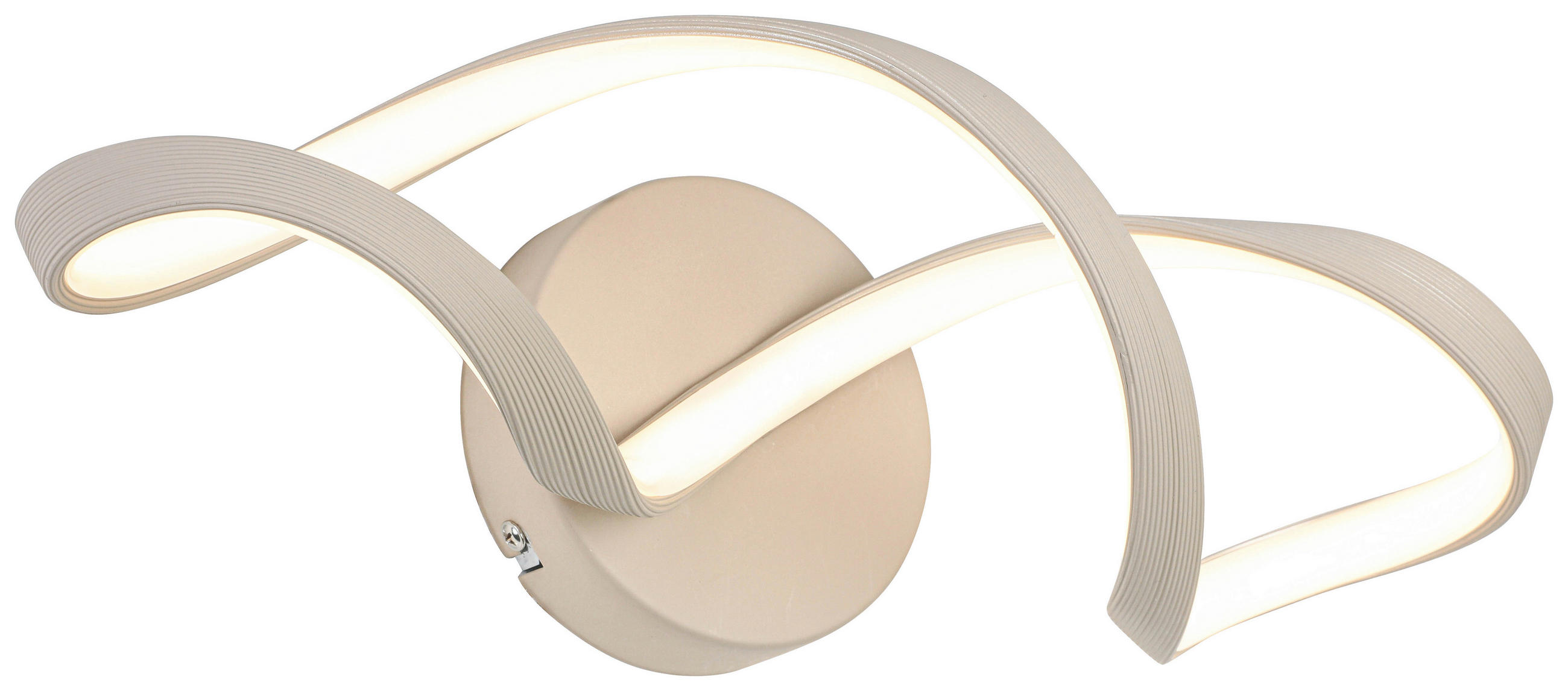 DECKENLEUCHTE 40/14/12 cm   - Sandfarben, Trend, Kunststoff/Metall (40/14/12cm) - Collet's Monde