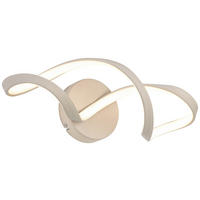 DECKENLEUCHTE 40/14/12 cm   - Sandfarben, Trend, Kunststoff/Metall (40/14/12cm) - Collet's Monde