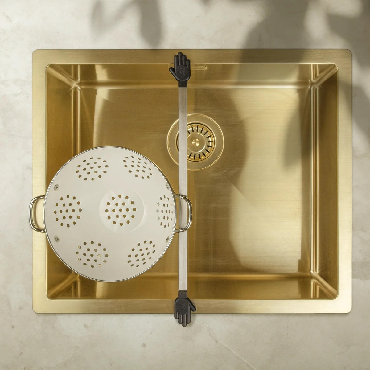 KÜCHENUTENSILIENHALTER - Edelstahlfarben, Basics, Metall (52cm) - HAPPY SINKS