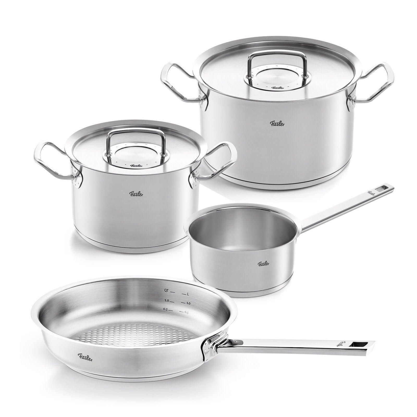 SET ŠERPI 4 dela  - srebrna, Osnovno - Fissler