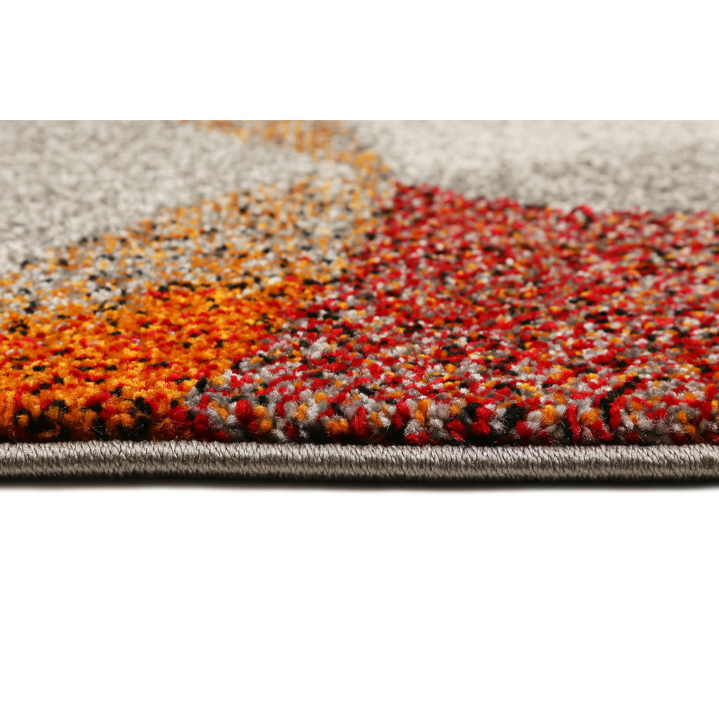 Thumbnail - Esprit Webteppich Esp-21627-112, Rot, Dunkelrot, Weinrot, Rotbraun, Textil, Graphik, rechteckig, 133x200 cm, Textiles Ve...