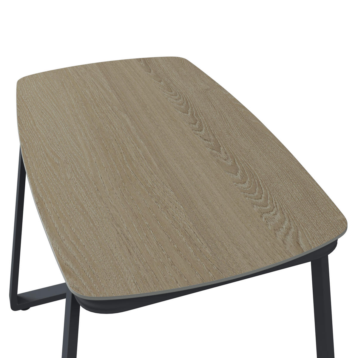 GARTENTISCH 120/74/70 cm Metall, Kunststoff Anthrazit, Naturfarben rechteckig  - Anthrazit/Naturfarben, MODERN, Kunststoff/Metall (120/74/70cm) - Ambia Garden