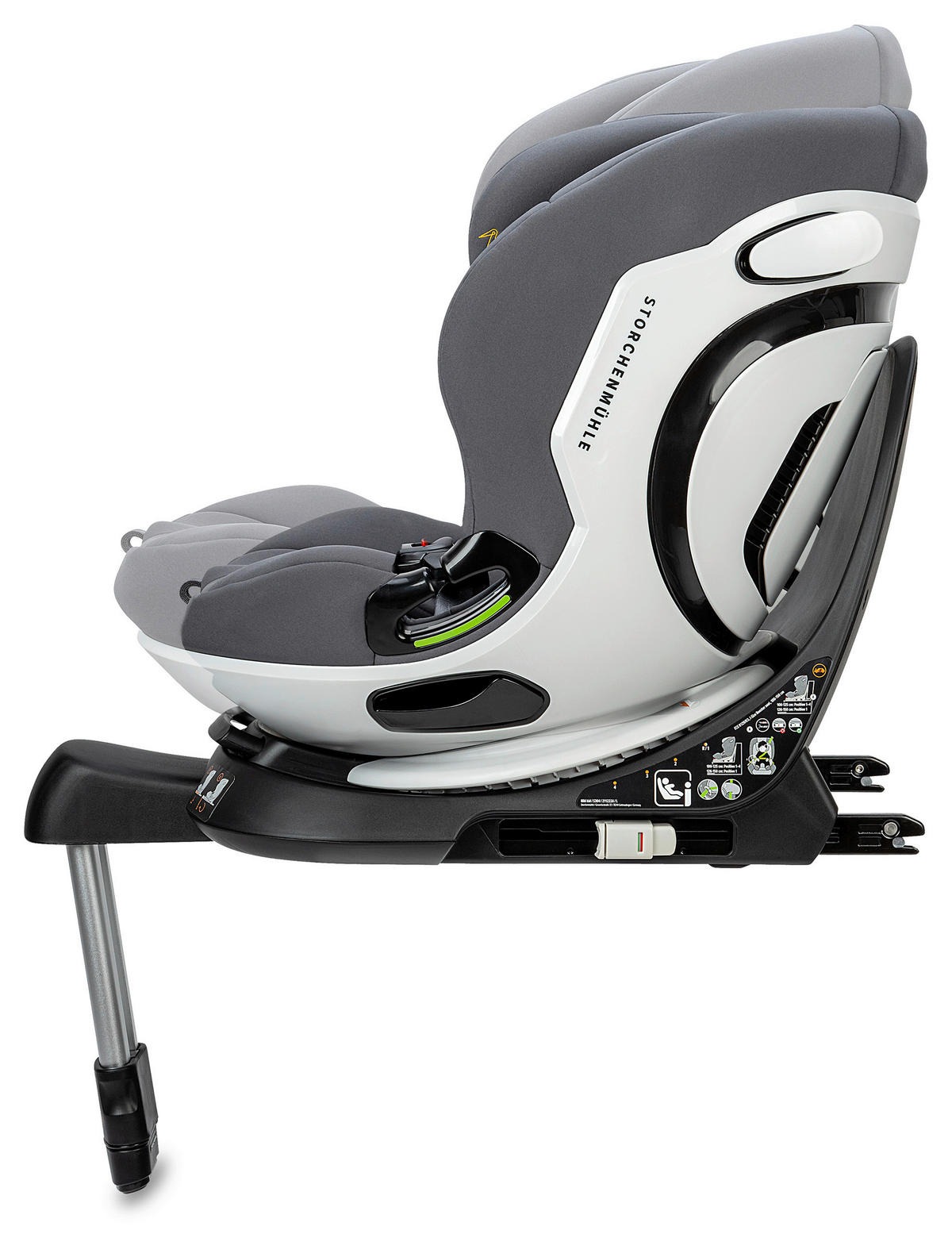 REBOARDER-KINDERSITZ Niki KId  - Grau, Basics, Kunststoff/Textil (45/59/53.5cm) - Storchenmühle