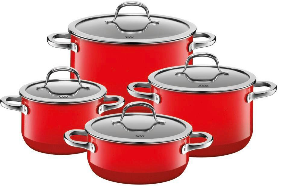 SET ŠERPI 4 dela - crvena, Osnovno, metal - Silit