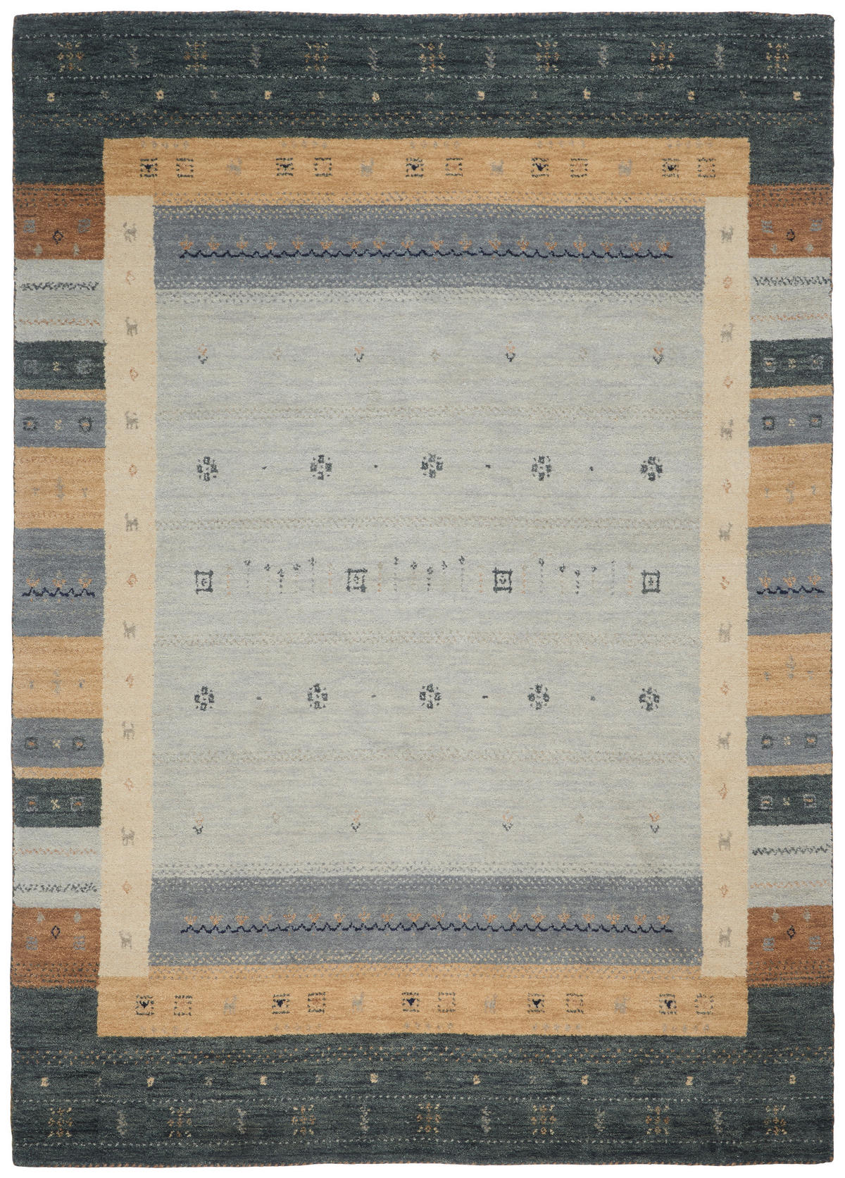 ORIENTTEPPICH 90/160 cm Baba Jan  - Silberfarben, Konventionell, Textil (90/160cm) - Cazaris
