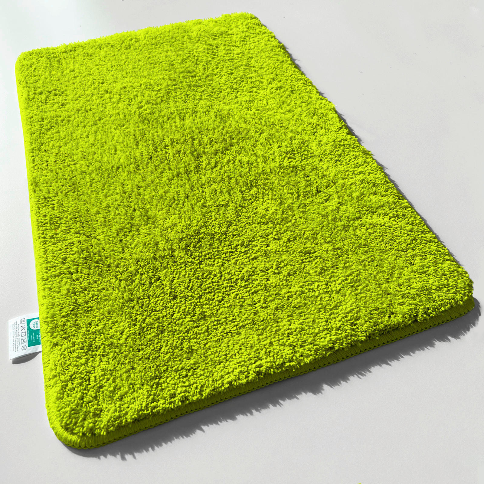BADEMATTE SKY Hellgrün 60/100 cm  - Hellgrün, Basics, Kunststoff/Textil (60/100cm) - Floordirekt