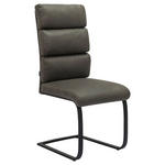 SCHWINGSTUHL  in Eisen Webstoff  - Schwarz/Grau, Design, Textil/Metall (47/106/63cm) - Novel