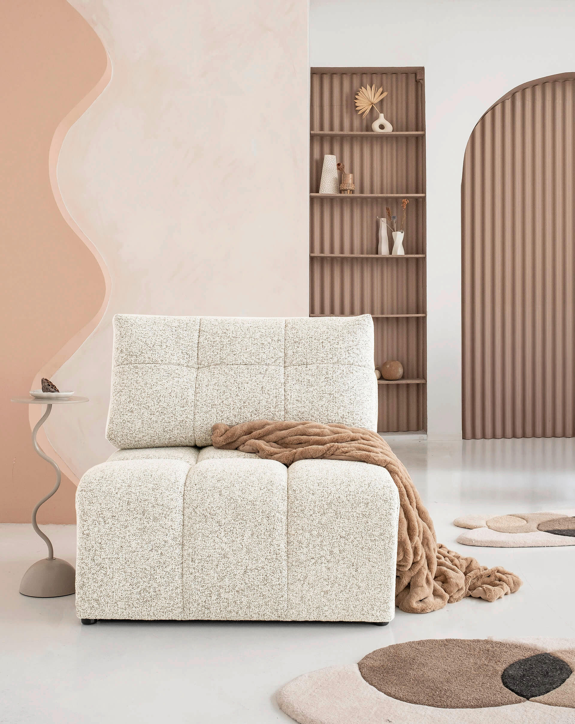 Mid.you Sofaelement Beige 96x94x96 cm