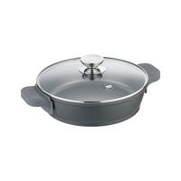 SERVIERPFANNE Vario Click Induction PTFE-Antihaftbeschichtung  - Dunkelgrau, Basics, Metall (34,8/10,8/36,8cm) - Berndes