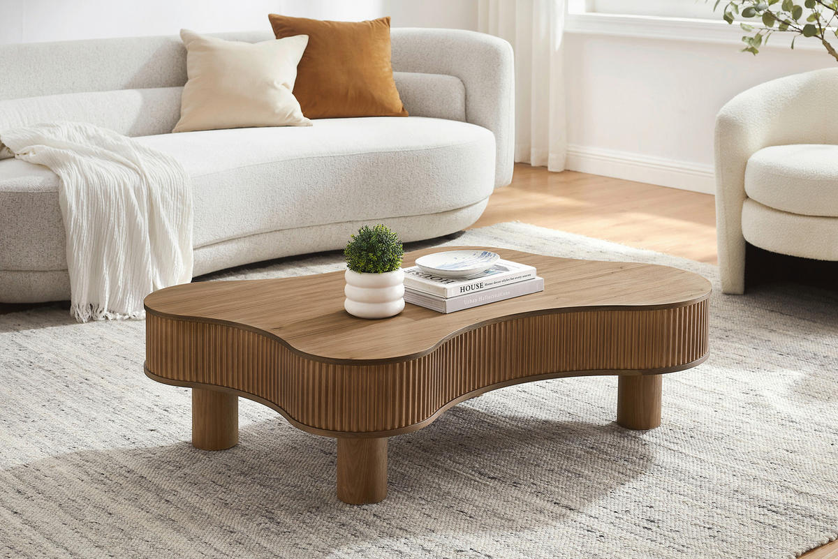 COUCHTISCH - Walnussfarben, MODERN, Holzwerkstoff (116/77/32cm) - Livetastic