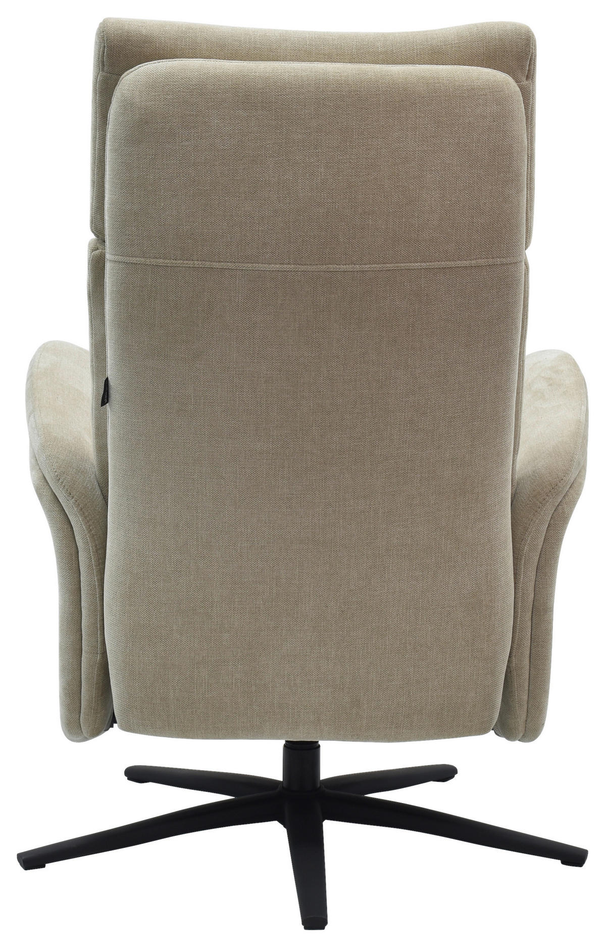 RELAXSESSEL Webstoff    - Beige/Schwarz, Design, Holz/Textil (75/109/84/148/84cm) - Livetastic