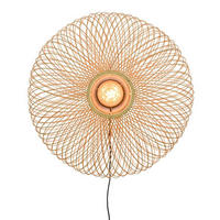 WANDLEUCHTE Cango 63/38 cm  - Hellbraun, Natur, Naturmaterialien (63/38cm) - Good & Mojo