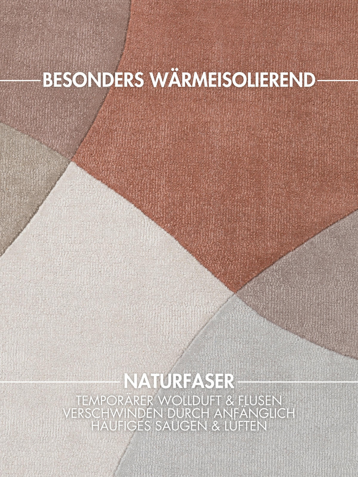 WOLLTEPPICH 160 cm Hackney Creme, Multicolor, Pastellblau Blatt  - Pastellblau/Multicolor, Basics, Textil (160cm) - Ted Baker