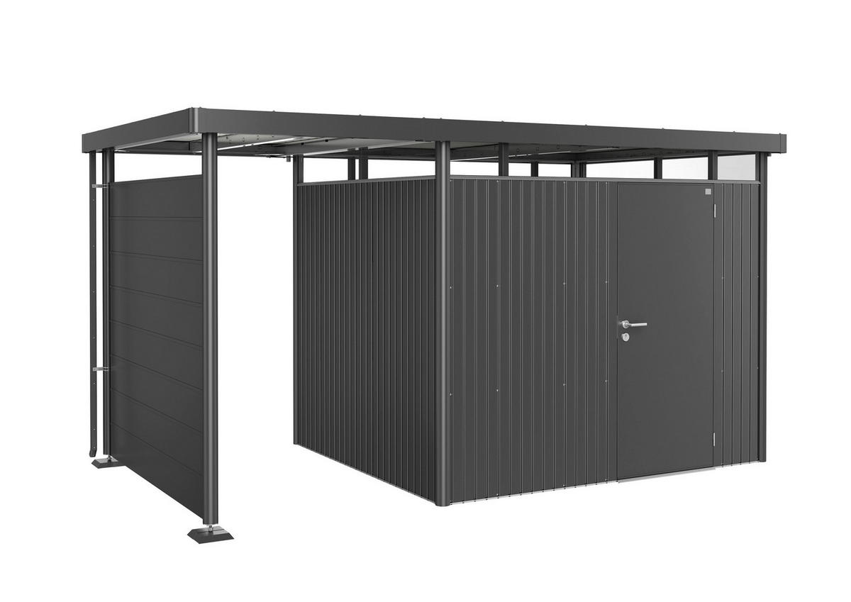 RÜCKWAND 197/181/2,5 cm  - Dunkelgrau, Basics, Metall (197/181/2,5cm) - Biohort