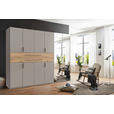 KLEIDERSCHRANK  in Sahara, Eiche Artisan  - Eiche Artisan/Sahara, Design, Glas/Holzwerkstoff (270/208/65cm) - Carryhome