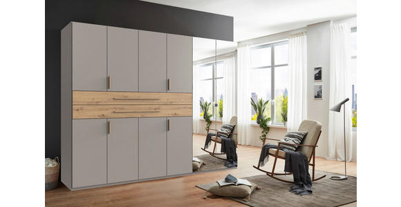 KLEIDERSCHRANK  in Sahara, Eiche Artisan  - Eiche Artisan/Sahara, Design, Glas/Holzwerkstoff (270/208/65cm) - Carryhome