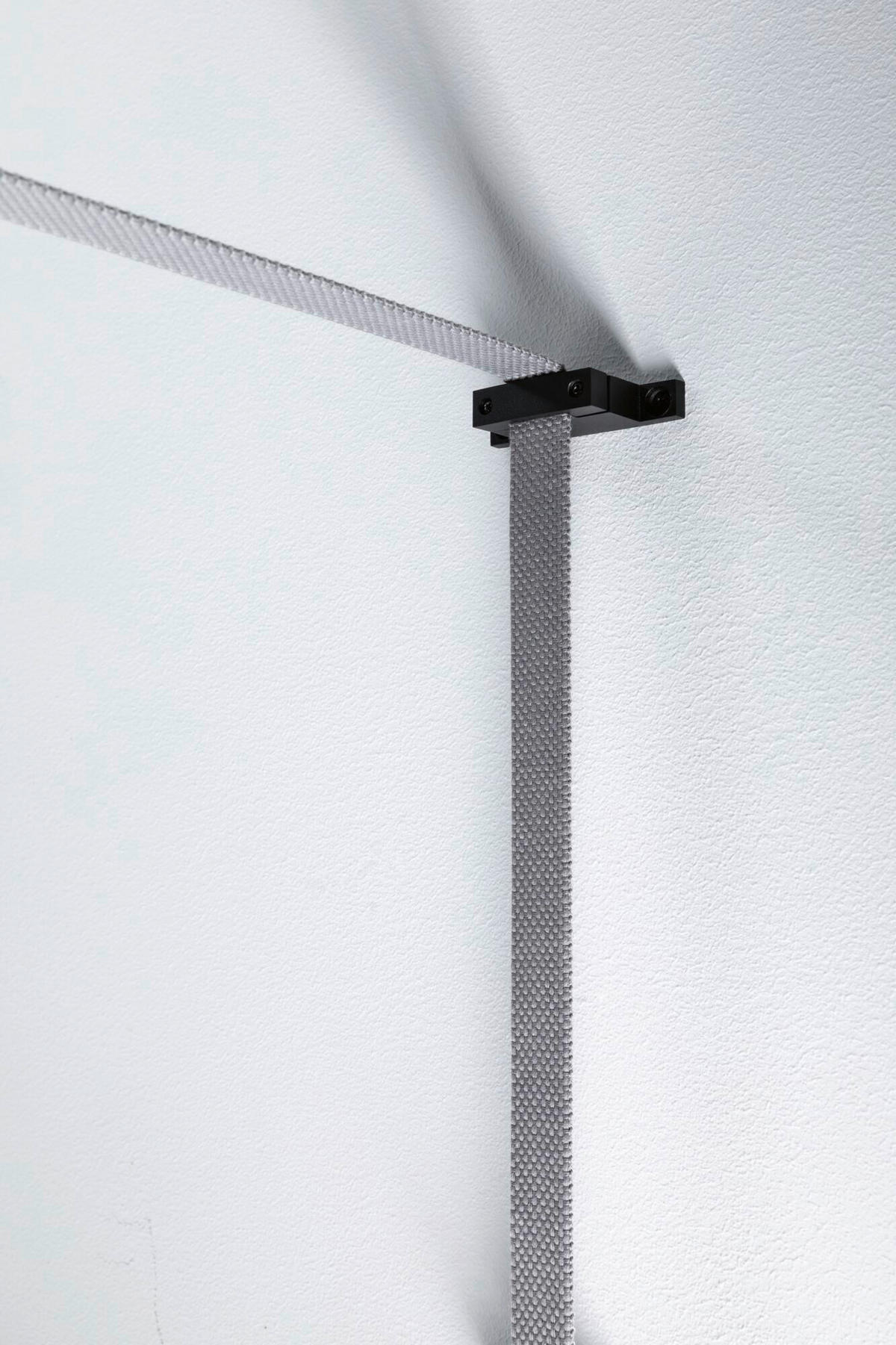 SEILSYSTEM-MONTAGESET ULine 1,2/3,0/7,2 cm   - Schwarz, Basics, Metall (1,2/3,0/7,2cm) - Paulmann