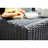 LOUNGEHOCKER - Graphitfarben/Grau, KONVENTIONELL, Kunststoff/Textil (68/35/68cm)